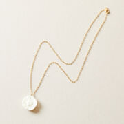 Tagua seed flower necklace